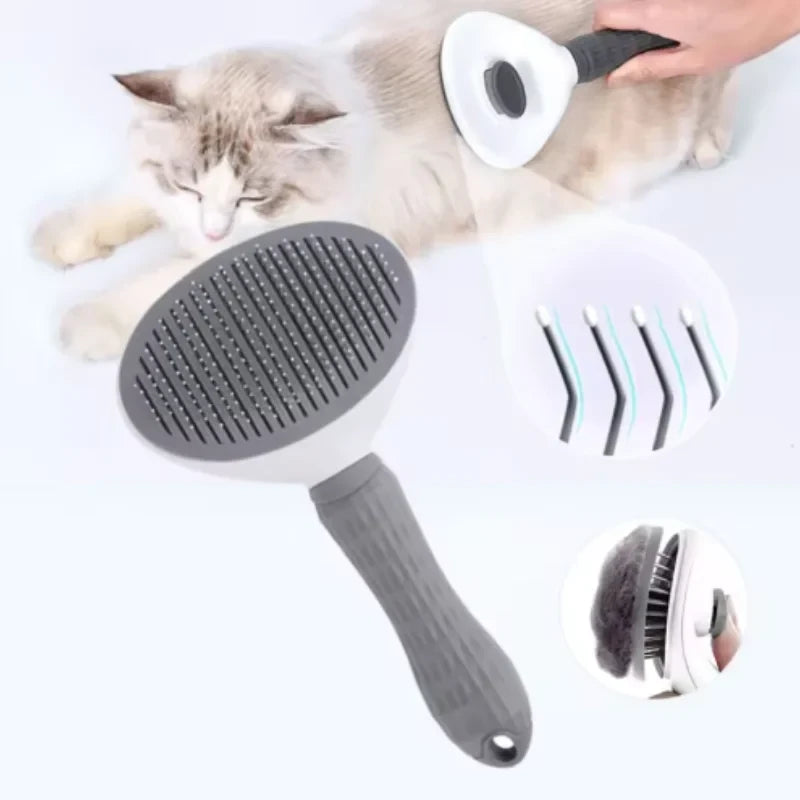 Self Cleaning Pet Hair Remover Brush